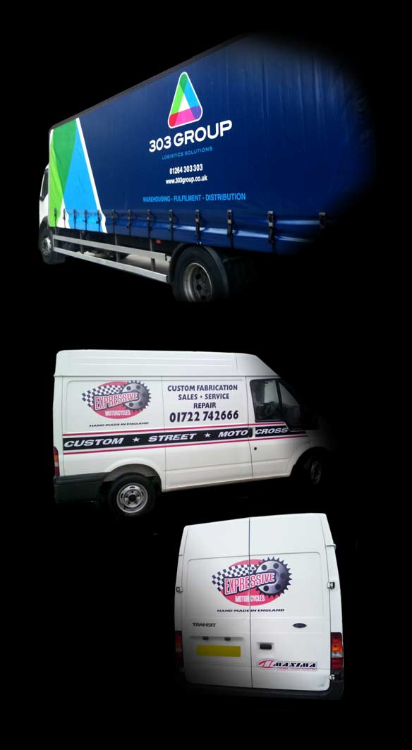 Vehicle livery design and production. A303 Group. Expressive Motorcycles